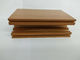 Profils en aluminium de finition du bois brun clair pour la porte coulissante de cabinet de Cabinet