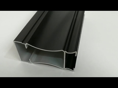 Profilés en aluminium électro-usinés noir perle brillant pour porte vitrée